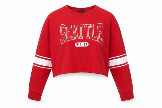 New Look Women's Red Logo Sweatshirt Size 12