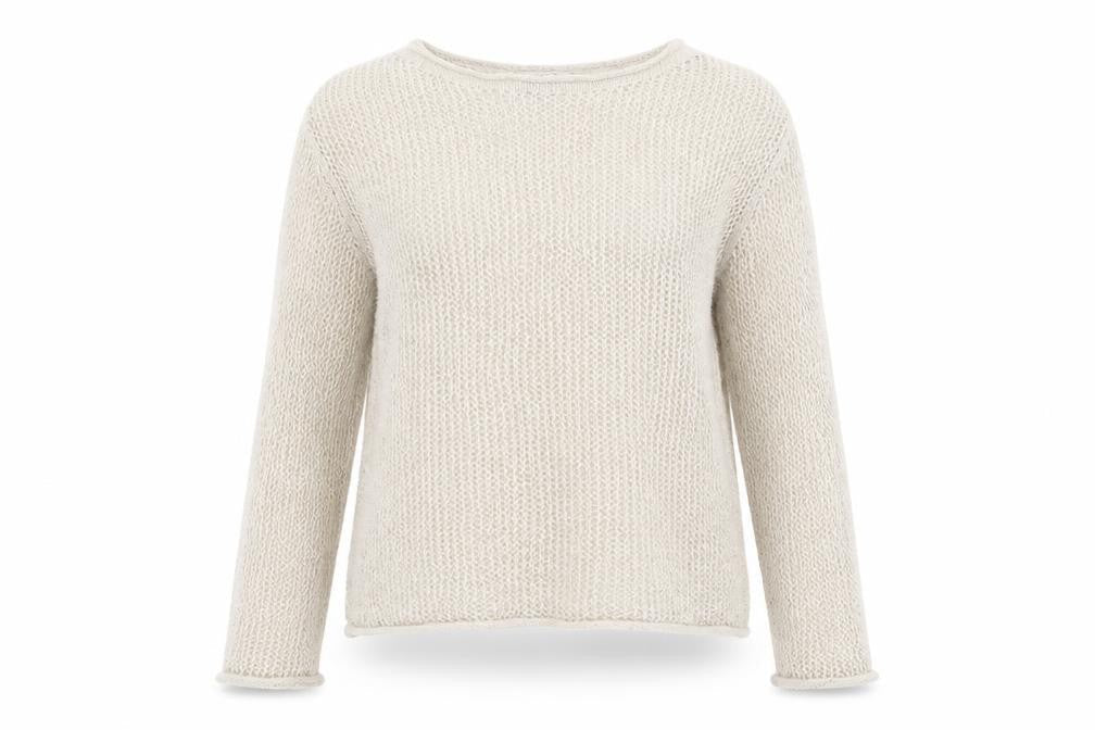 Marks & Spencer Women's Beige Knit Pullover Jumper - S