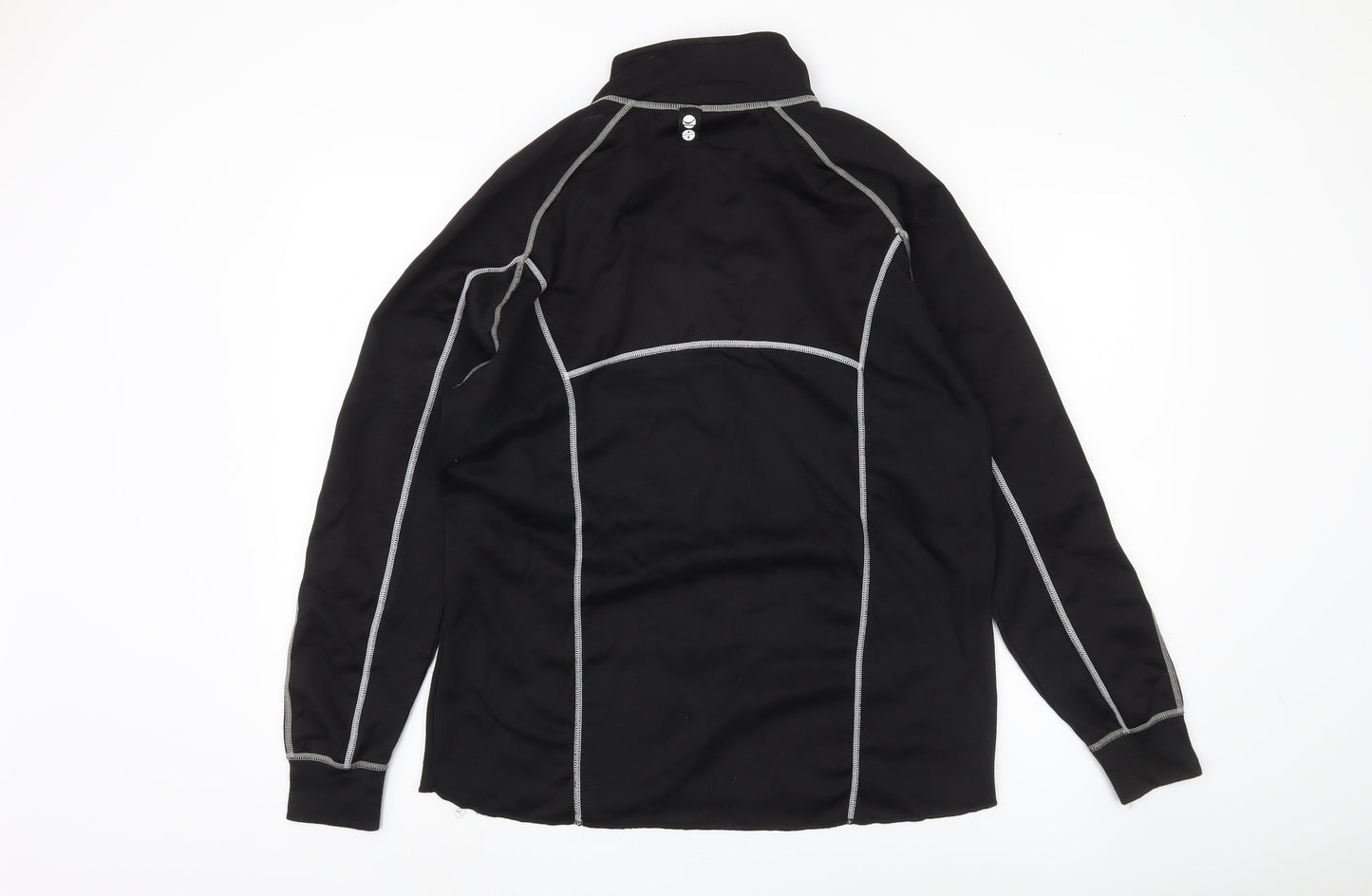 Crane Men's Black Mock Neck Sweatshirt, Size L