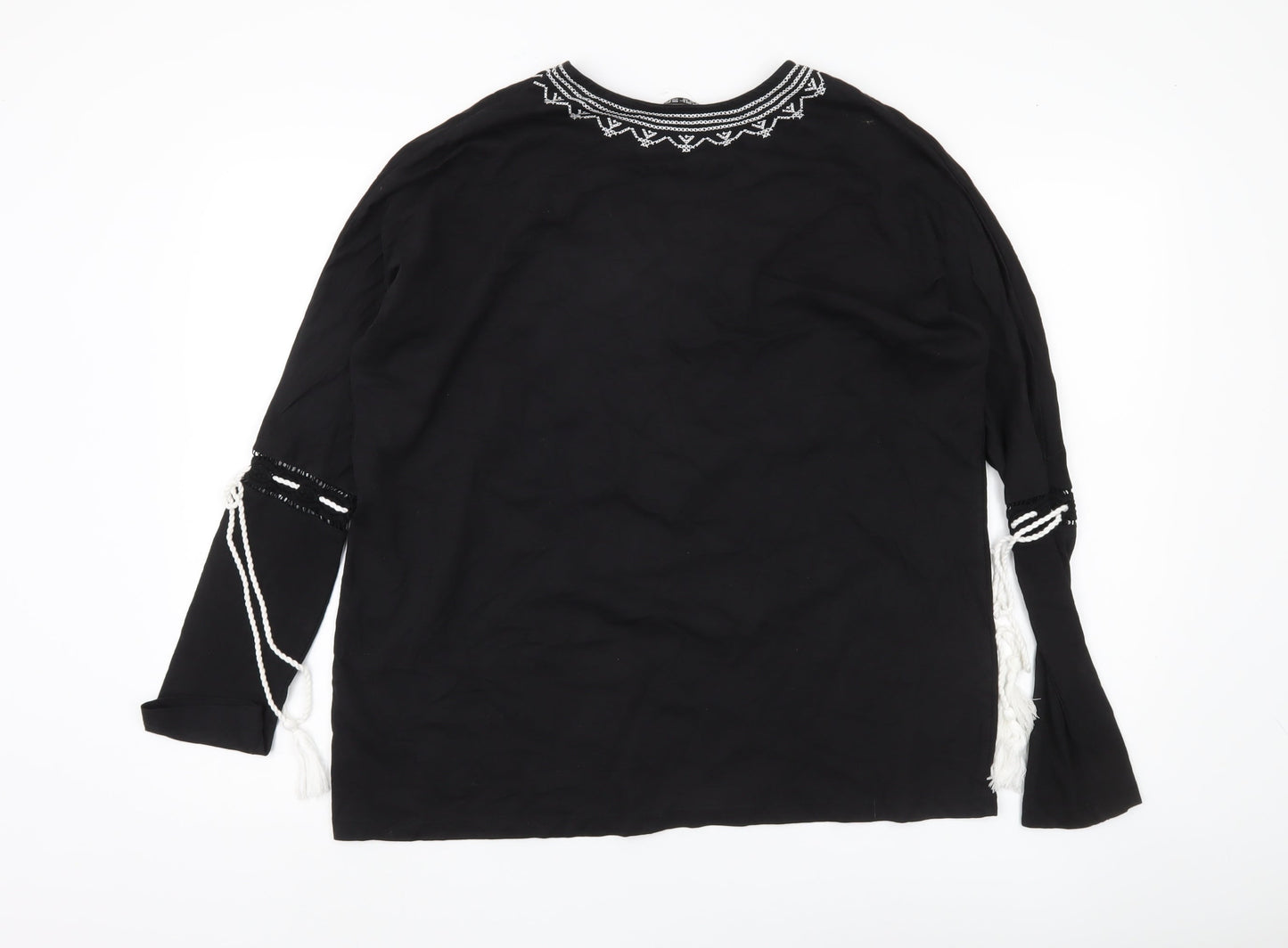 Select Women's Black Tunic, Size 16, Bohemian Style