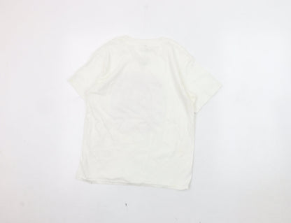 Back view of Disney girls’ white lilo & stitch birthday t-shirt m