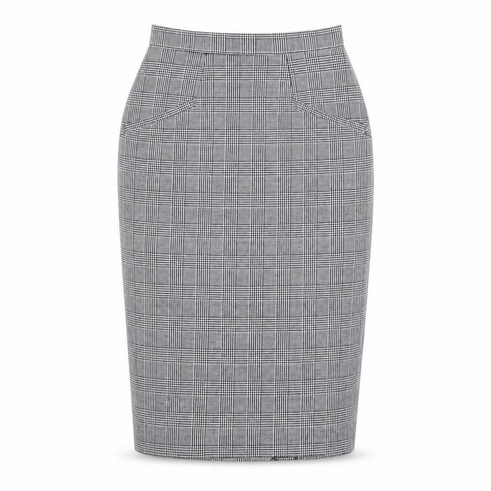Richards Women's Check Pencil Skirt, Size 10, Multi