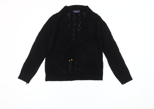 Saloos Women's Black Knit Cardigan - M