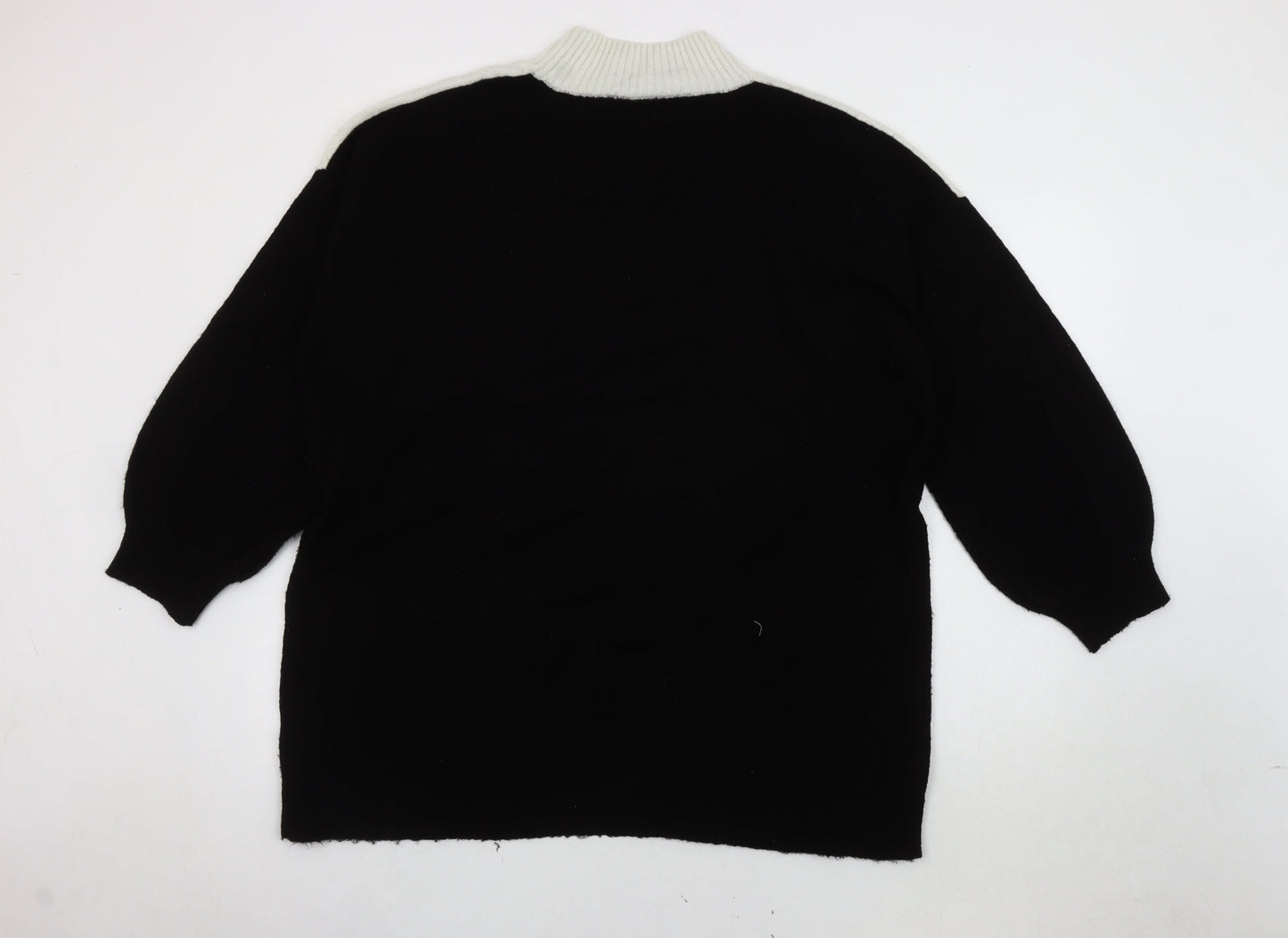 Roman Women's Black High Neck Jumper, Size 18