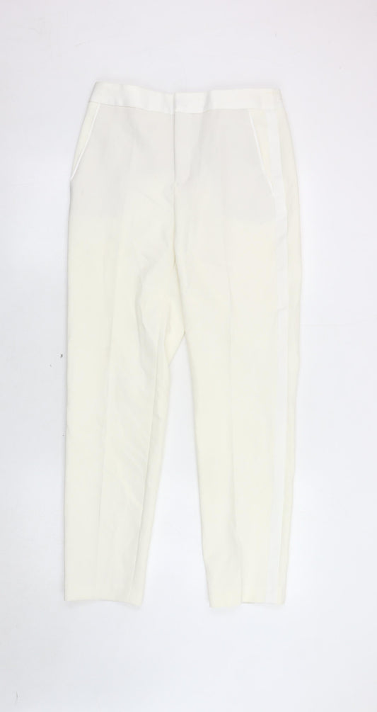 Zara Women's Ivory Trousers, Size S - Stylish & Versatile