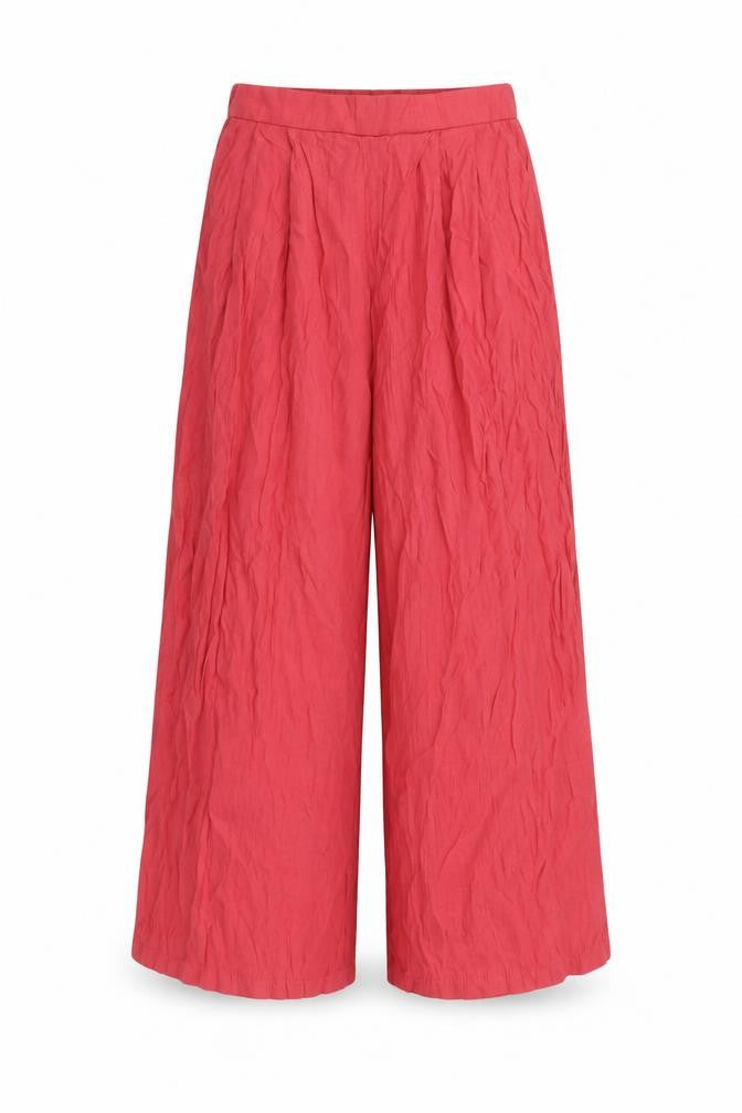 MNG Women's Red Wide-Leg Trousers Size 8