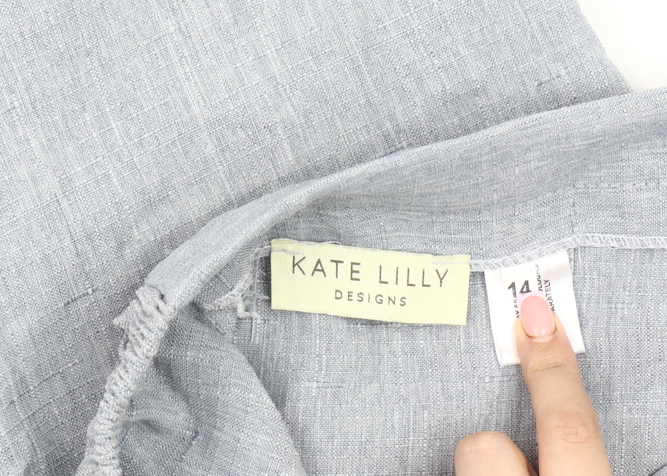 Kate Lilly Designs Grey Women’s Linen Trousers