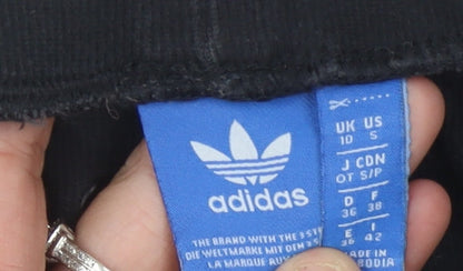 Close-up detail of Adidas Women's Black Jogger Trousers -, size S