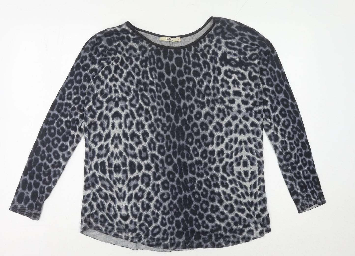 Oasis Womens Multicoloured Animal Print Jumper S