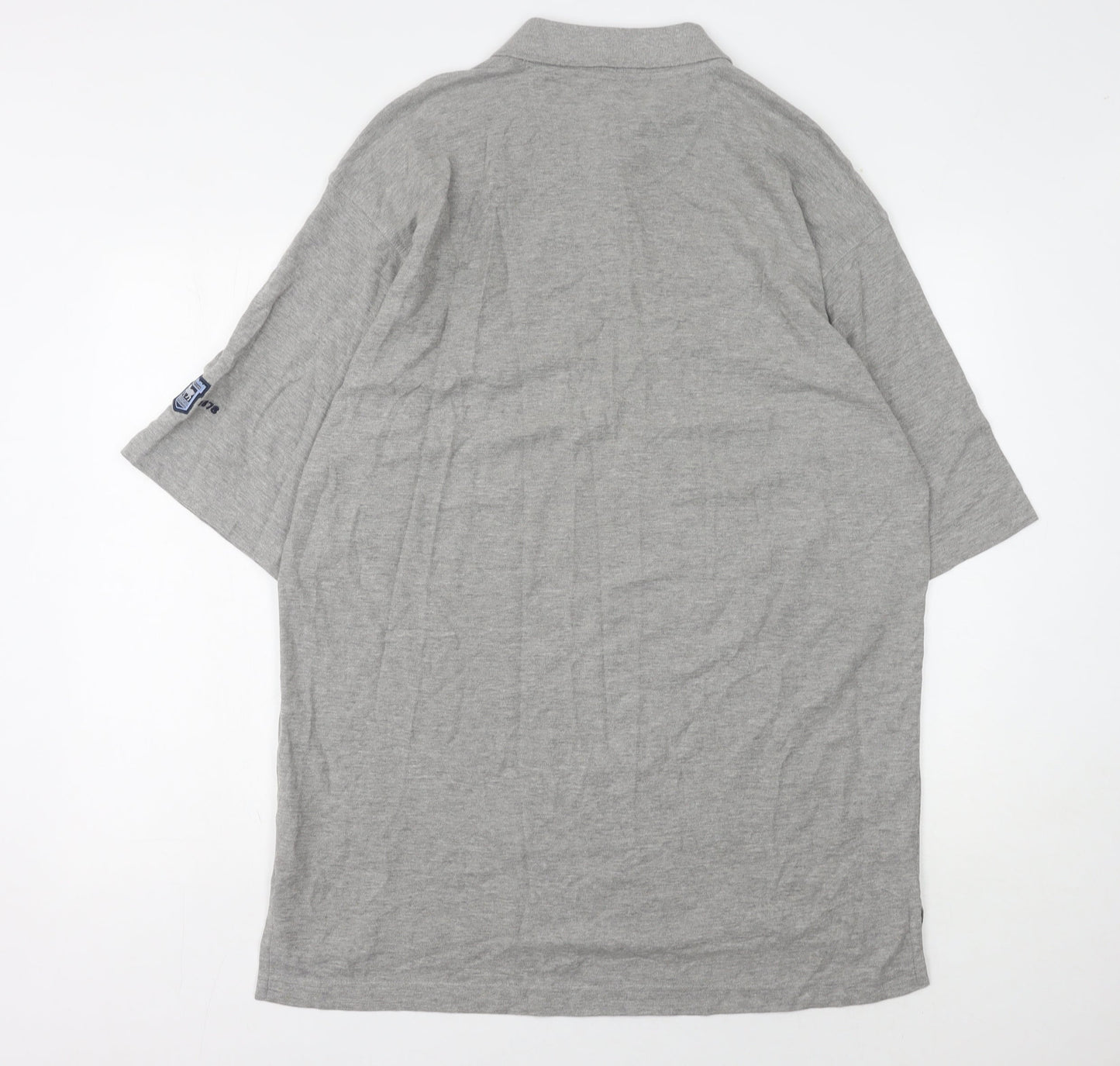 Punch Men’s Grey Polo Shirt XL Collared Solid Sportswear