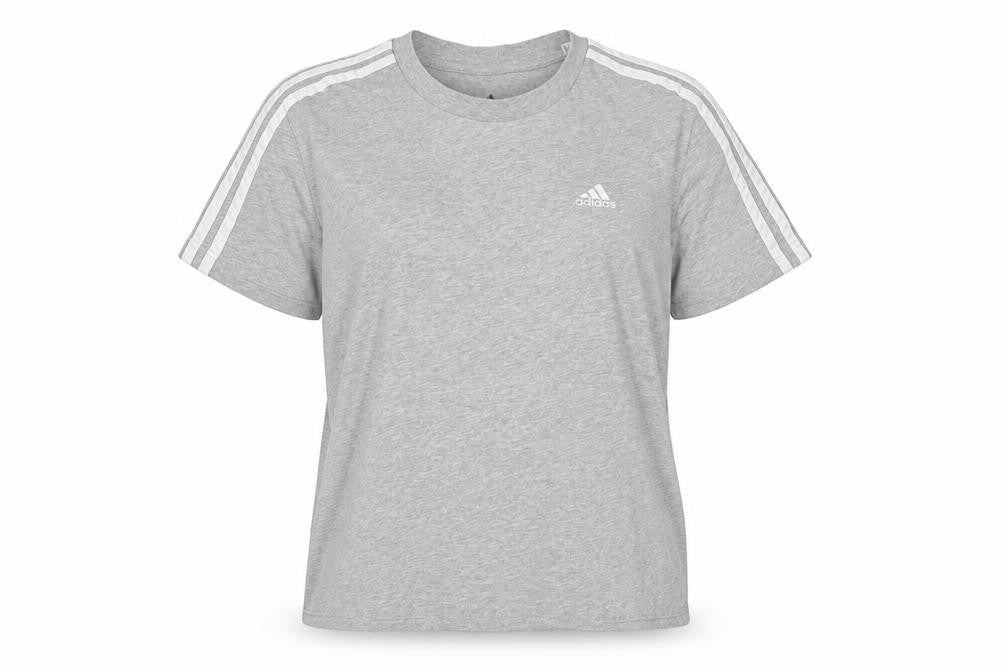 Adidas Women's Grey Cotton T-Shirt Size S