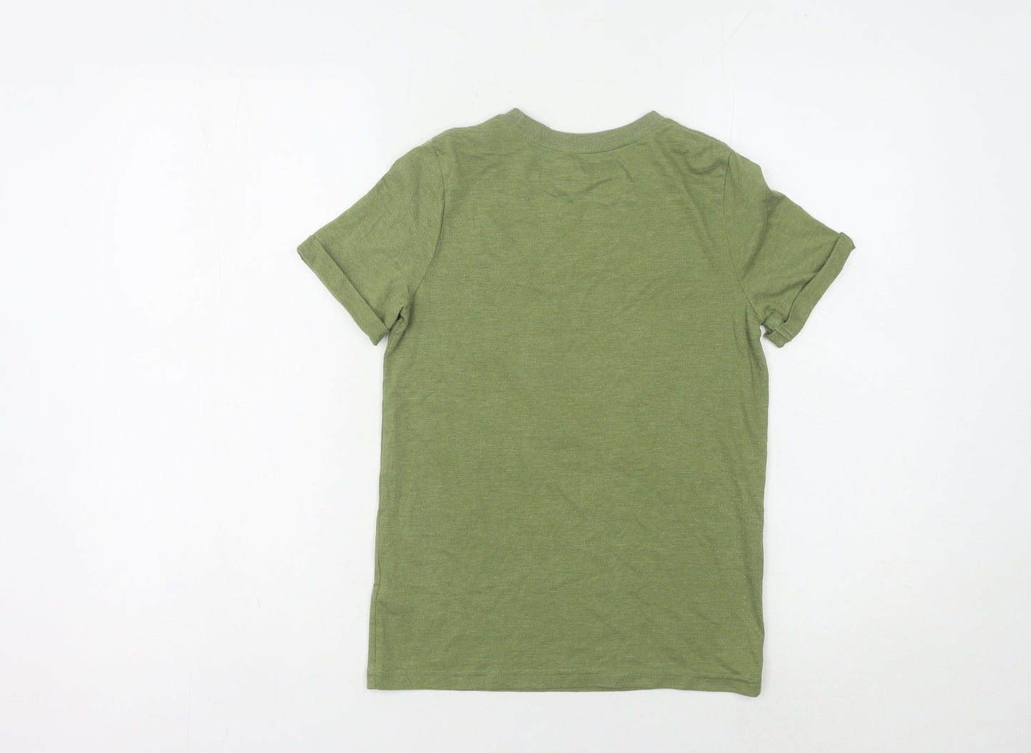 Jinx Boys Green Minecraft T-Shirt 9-10 Years Regular Fit