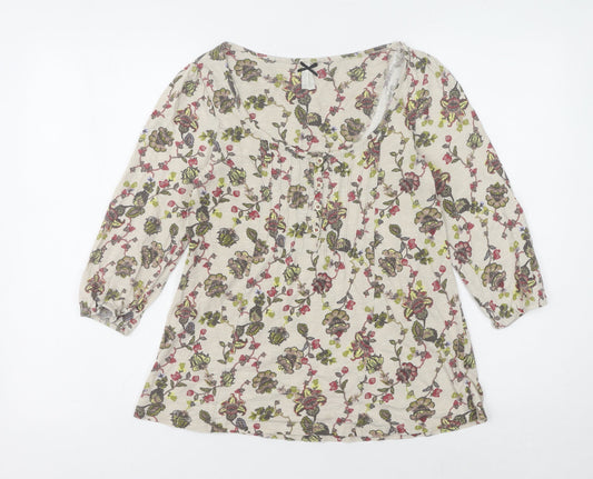 Next Women's Multicoloured Floral Blouse Size 8