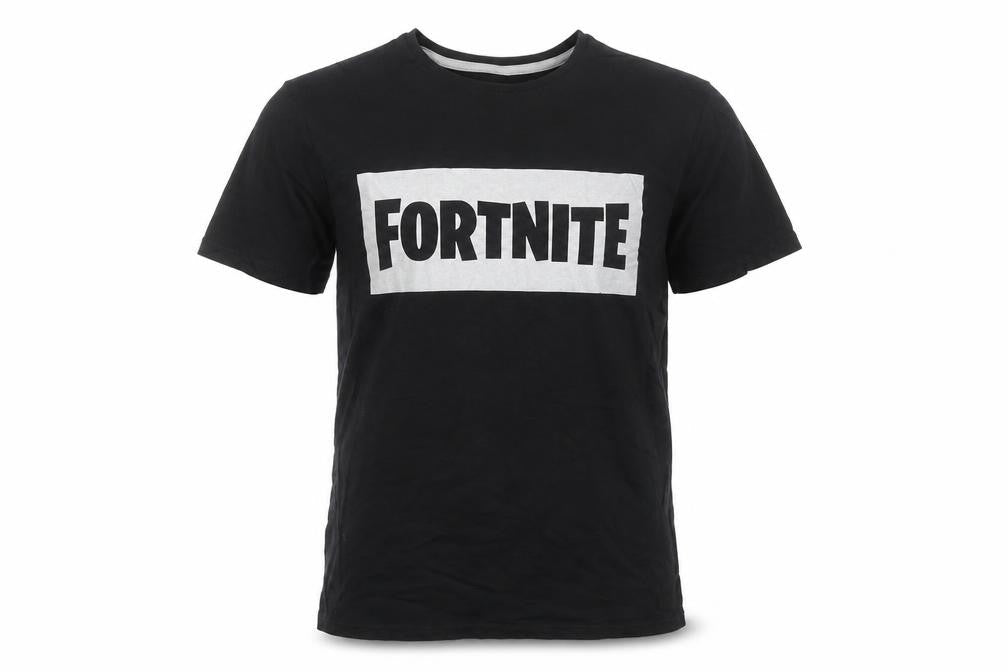 Primark Men's Black Fortnite T-Shirt, Medium, Graphic