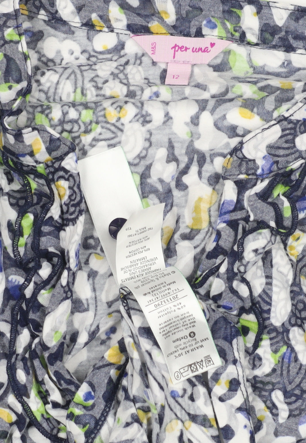 Marks and Spencer Women's Multicoloured Floral Blouse, Size 12