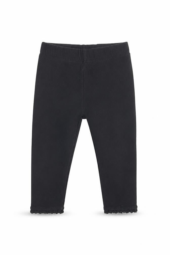 Next Girls Black Ankle Leggings, 9 Months, Elastic Waist