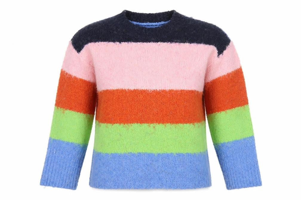 ASOS DESIGN Women's Multicoloured Striped Knit Jumper
