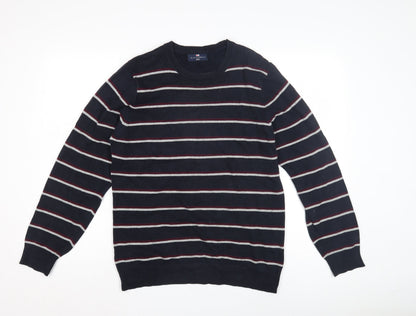 Marks & Spencer Men's Striped Pullover Jumper, Size S