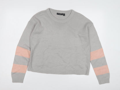 Brave Soul Women’s Grey XS Pullover Jumper