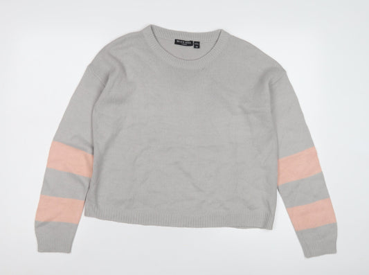 Brave Soul Women’s Grey XS Pullover Jumper