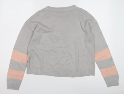 Brave Soul Women’s Grey XS Pullover Jumper
