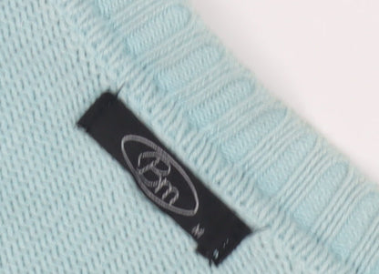 Bonmarché Women's Blue V-Neck Cardigan Size M