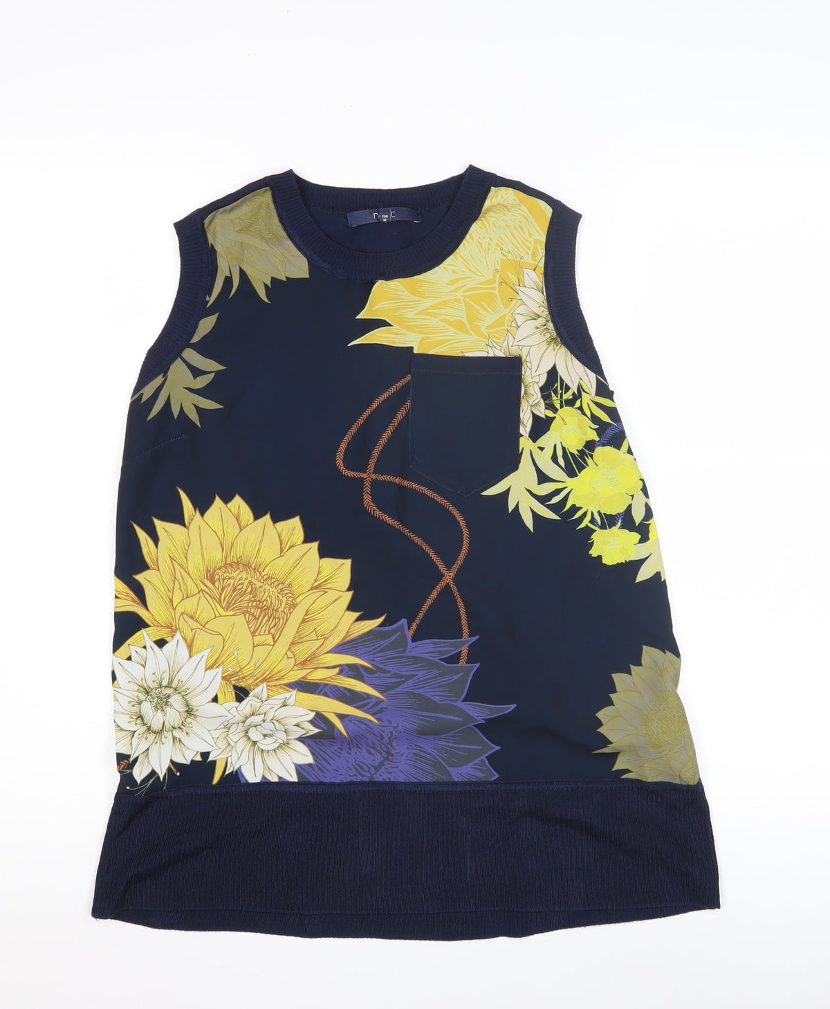 Next Women's Multicoloured Floral Tank Top Size 10