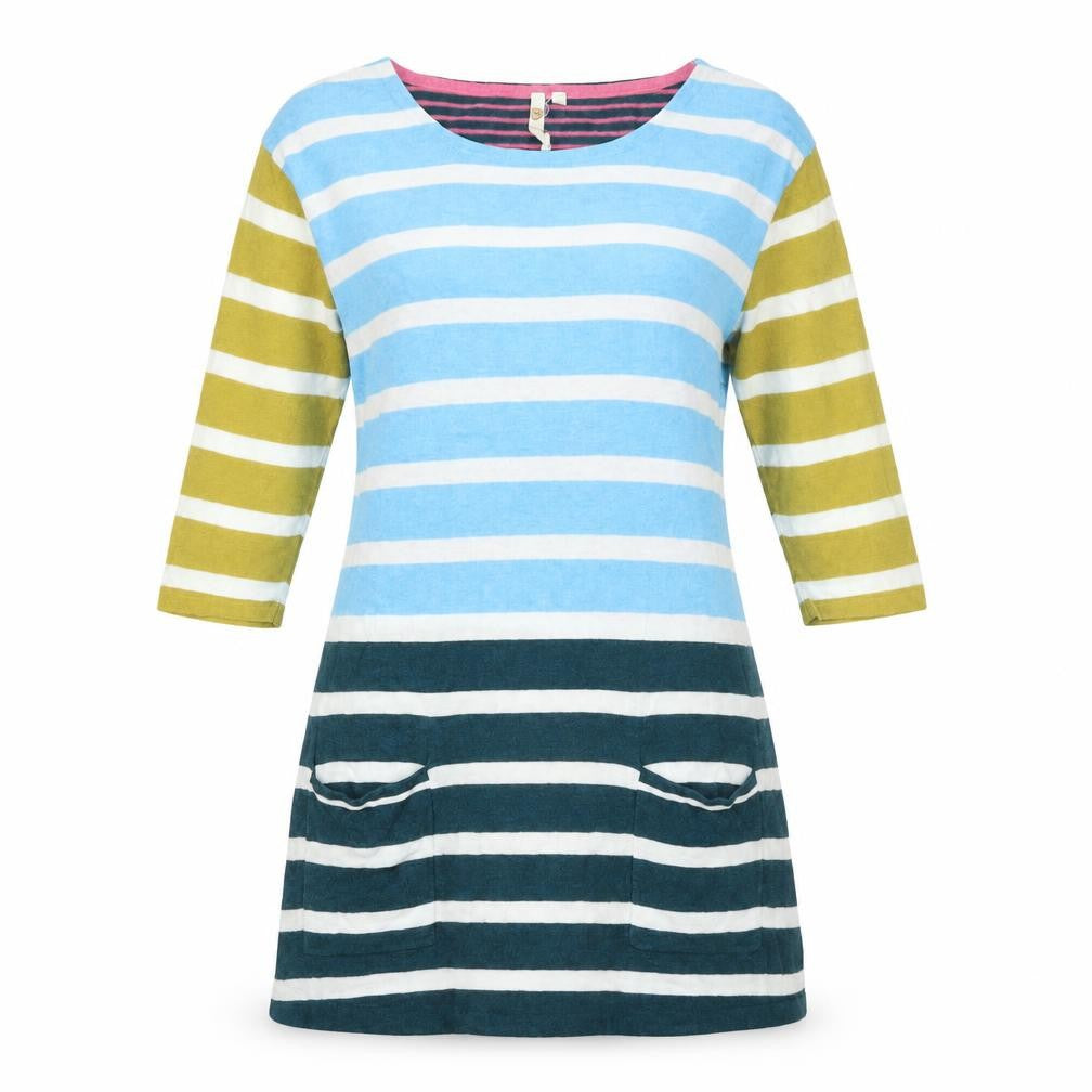 White Stuff Women's Multicoloured Tunic Jumper Size 10