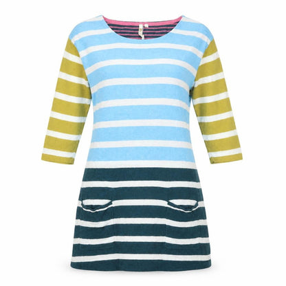 White Stuff Women's Multicoloured Tunic Jumper Size 10