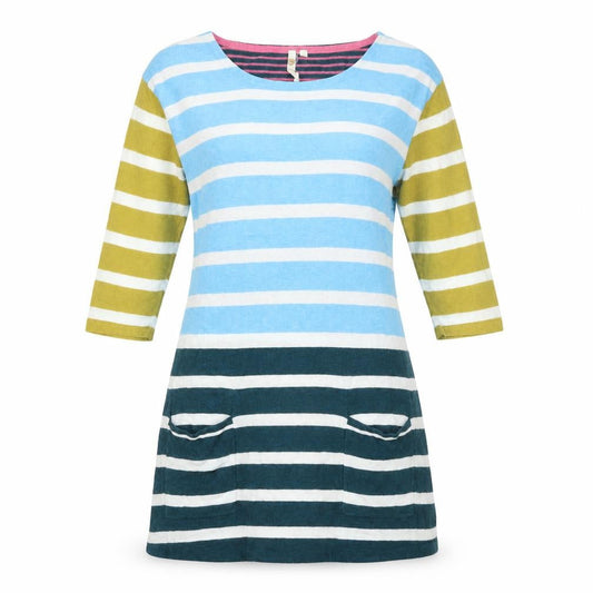 White Stuff Women's Multicoloured Tunic Jumper Size 10
