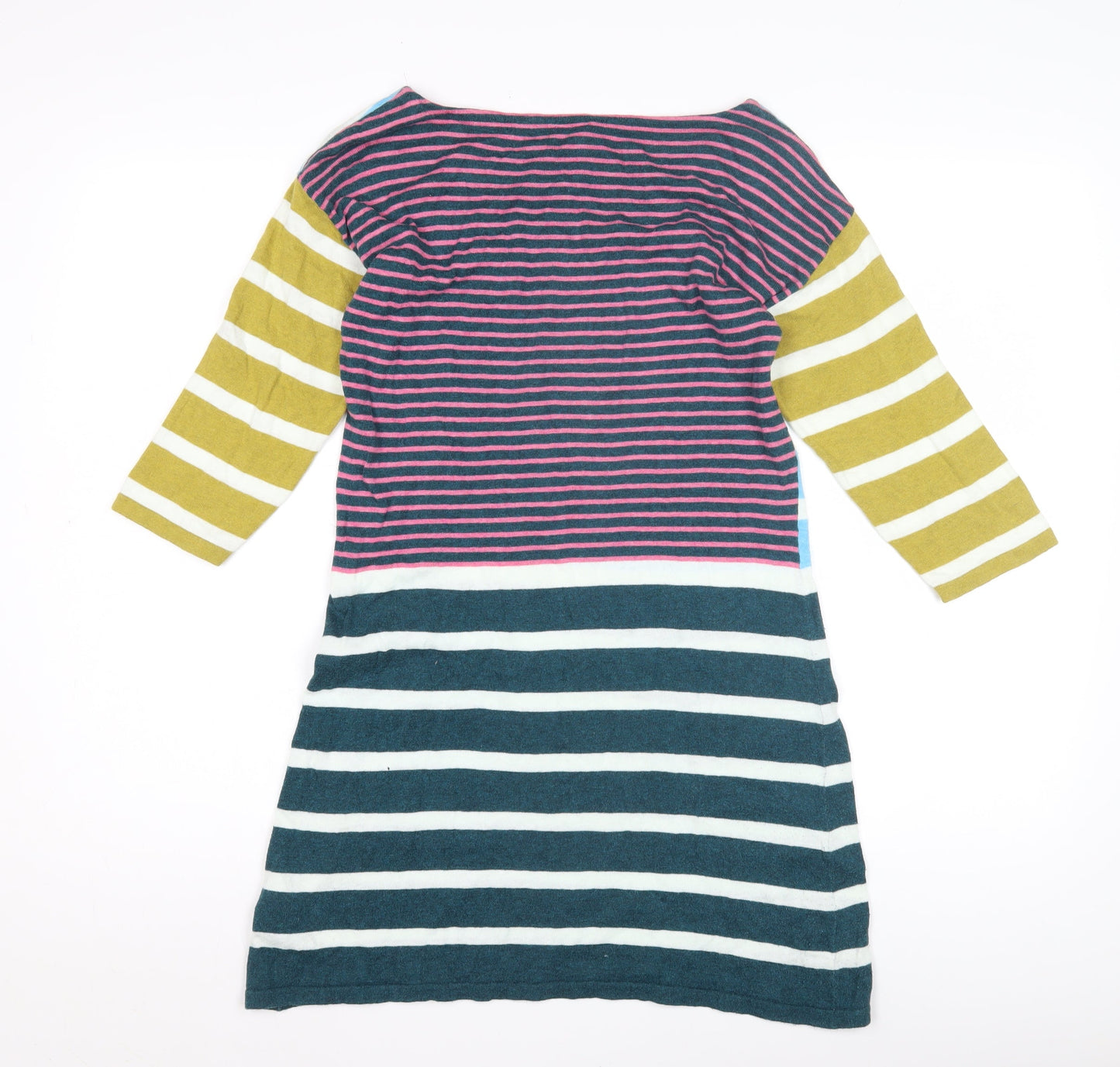 White Stuff Women's Multicoloured Tunic Jumper Size 10