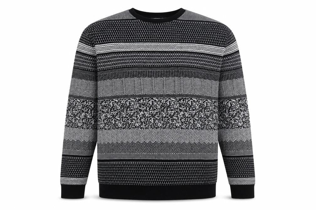 Topman Men's Black Pullover Jumper M Retro Knit