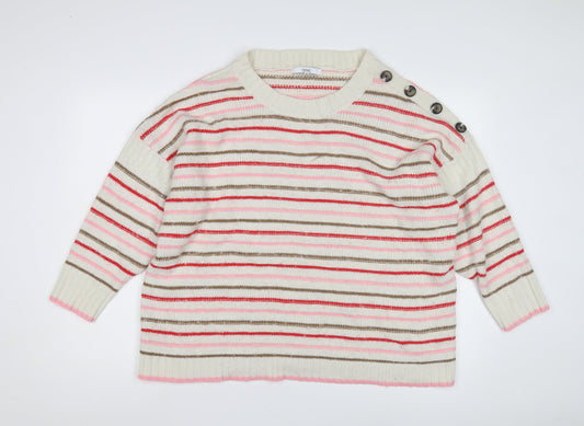 Next Women's Multicoloured XL Striped Pullover Jumper