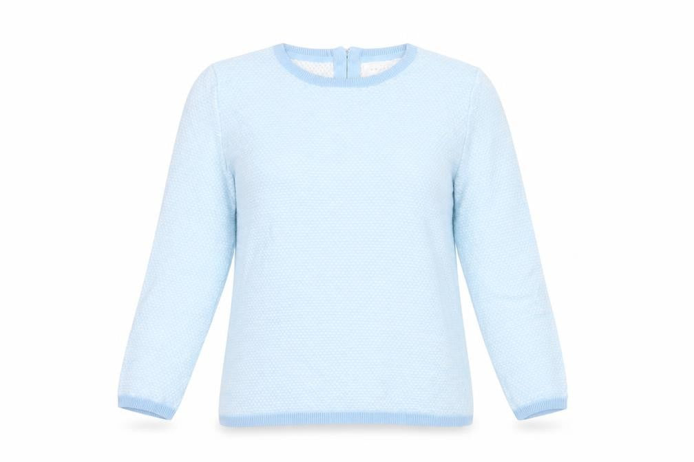 Weekend by John Lewis Women's Blue Crew Neck Jumper Size 6