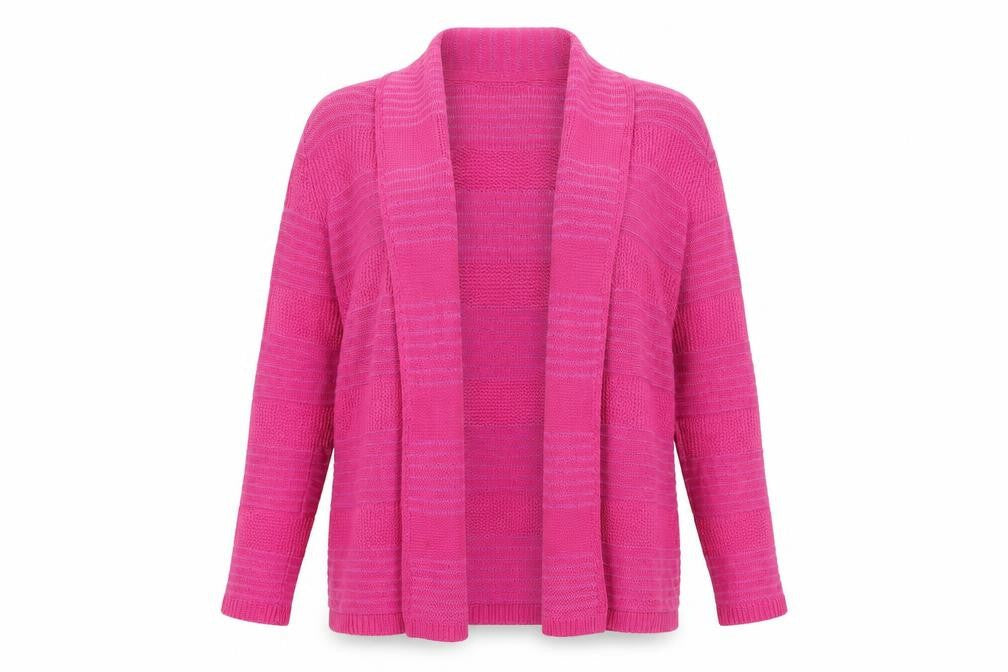 Marks & Spencer Women's Pink Open Front Cardigan, Size 10, Wool Blend