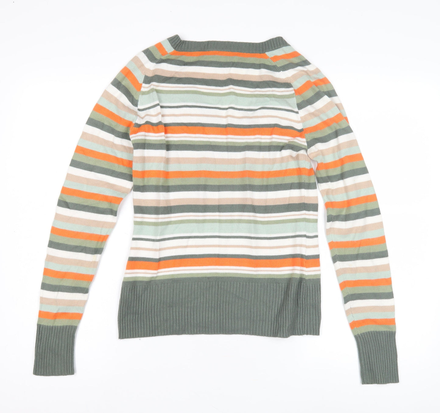 Next Women's Multicoloured Striped Pullover, Size 8