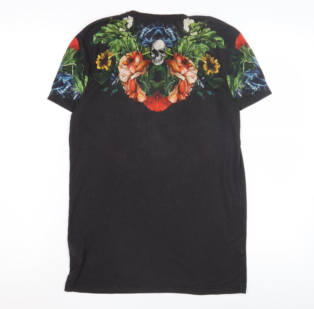 Zara Unisex Black Graphic T-Shirt - Size 10