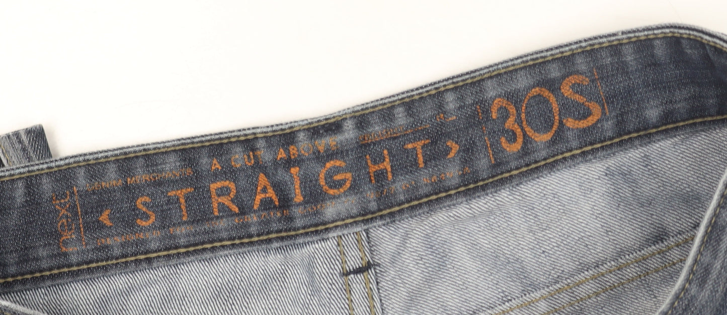 Next Men's Blue Straight Jeans 30 S Regular Fit