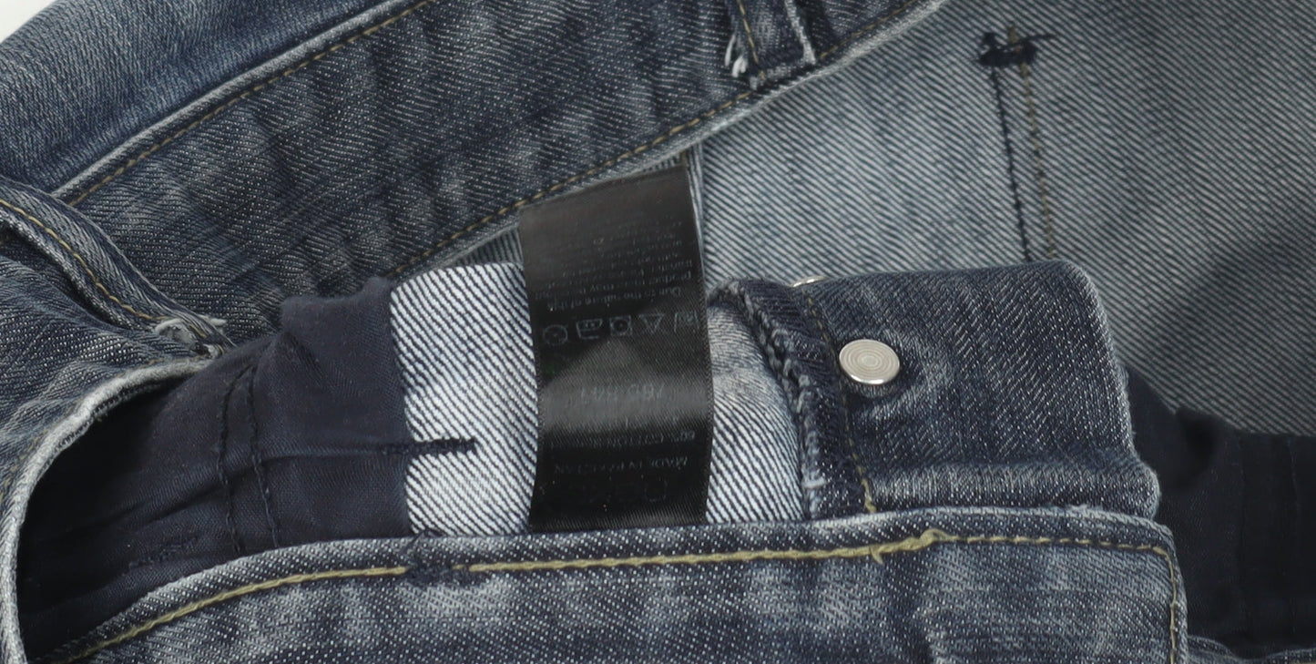 Next Men's Blue Straight Jeans 30 S Regular Fit