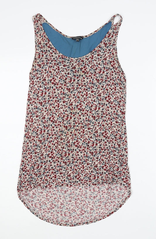 Warehouse Women's Floral Tank Top Size 8 Multicoloured