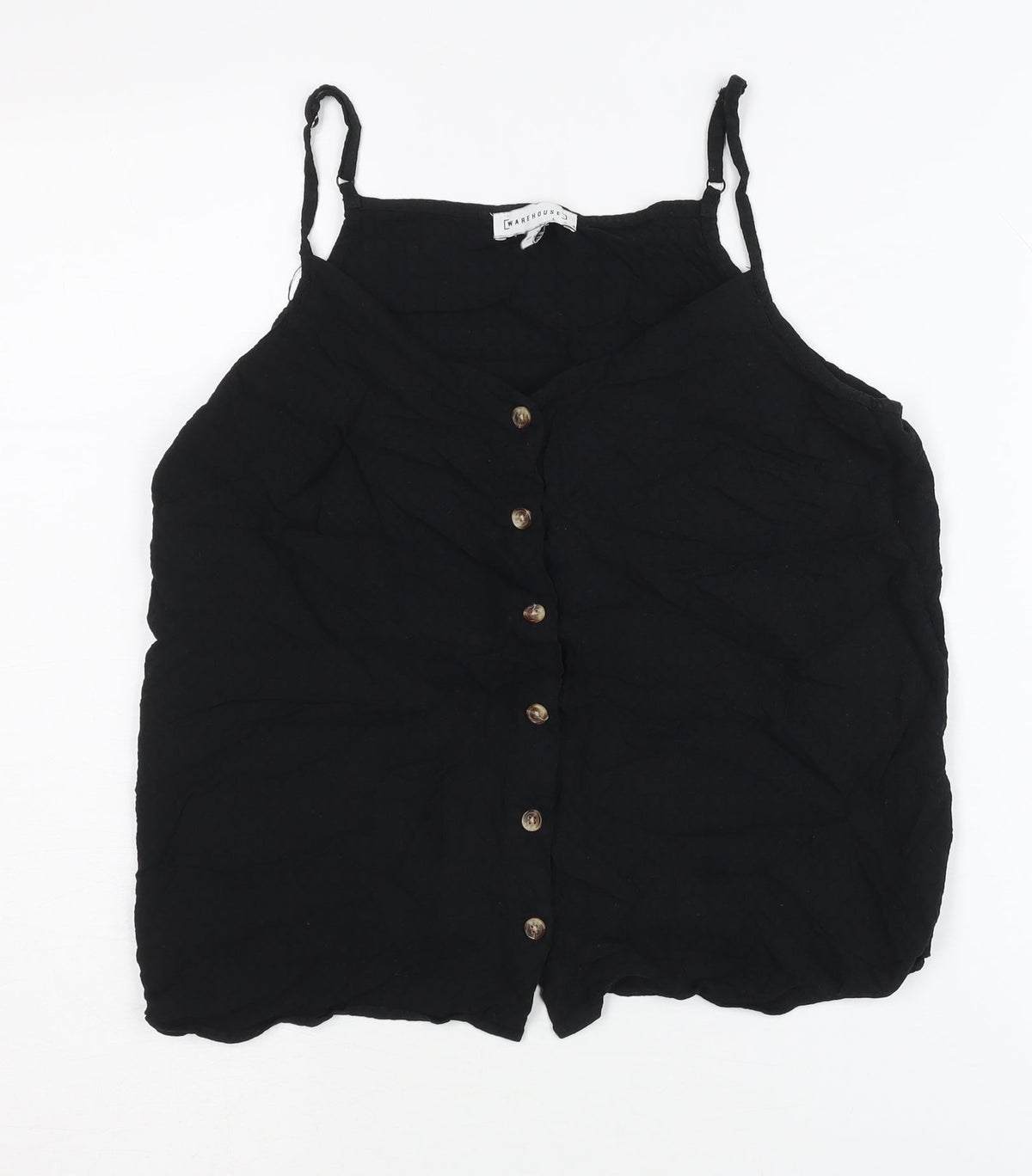 Warehouse Black Camisole Blouse for Women, Size 10