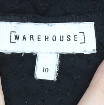 Warehouse Black Camisole Blouse for Women, Size 10