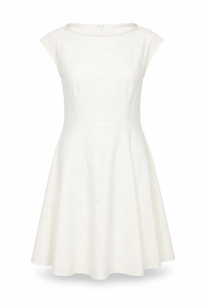 French Connection Women’s Ivory Sleeveless Dress UK 10