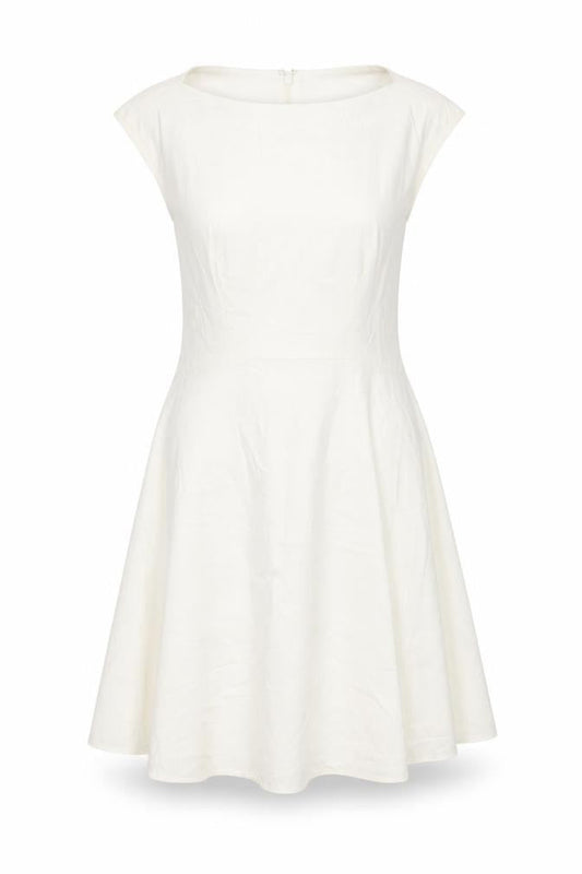 French Connection Women’s Ivory Sleeveless Dress UK 10