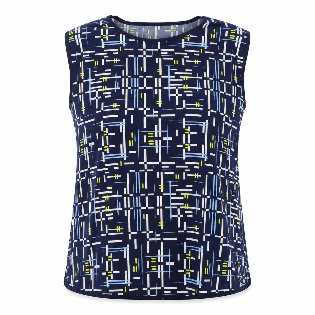 Dunnes Women's Geometric Print Tank Top Size 20