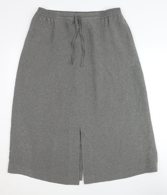 Viyella Women's Grey Skirt, Size 14, Petite Fit