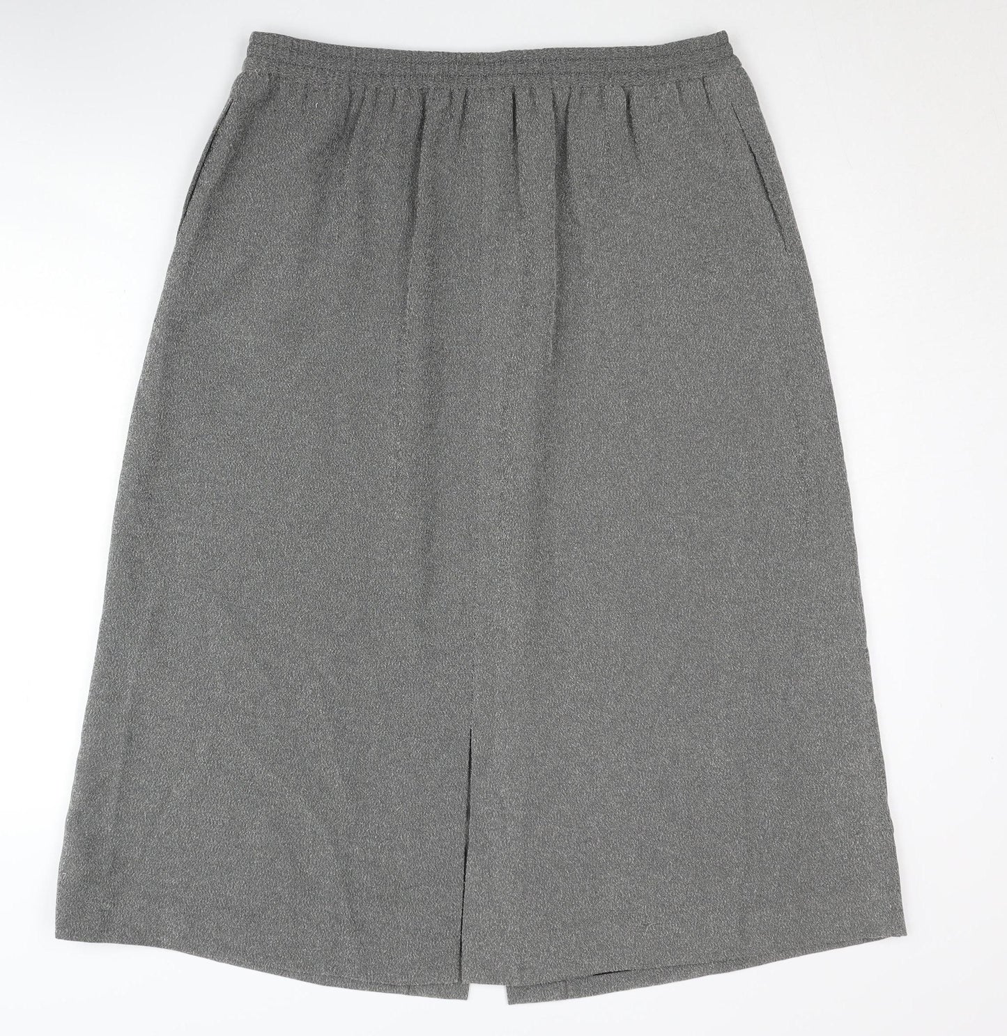 Viyella Women's Grey Skirt, Size 14, Petite Fit