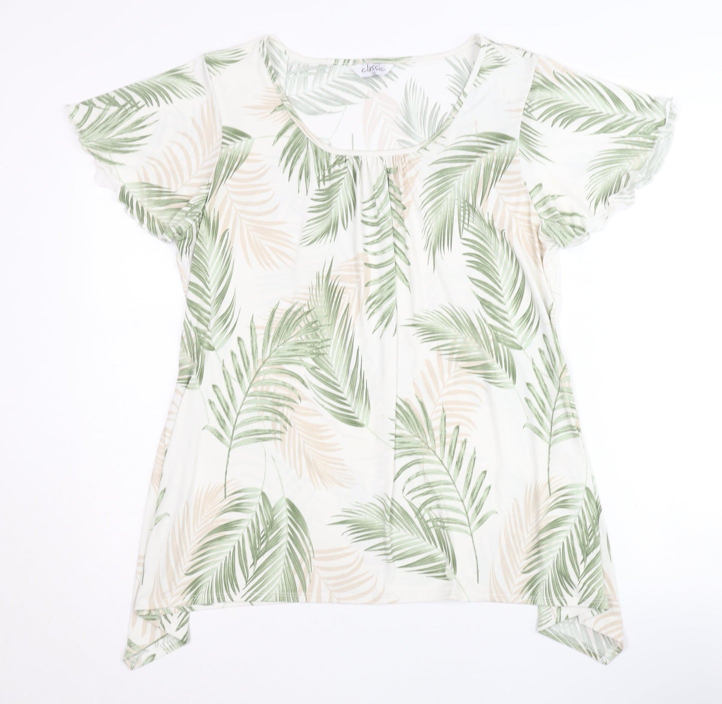 Classic Women's Multicoloured T-Shirt, Size 16, Scoop Neck