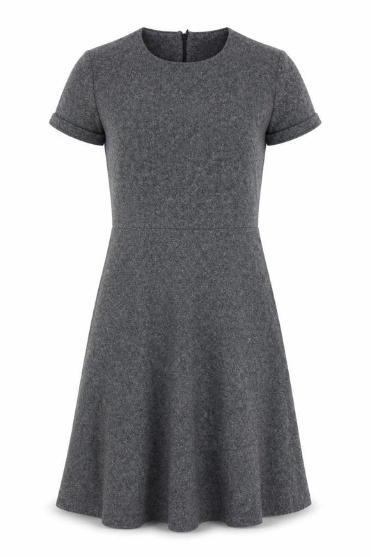 Massimo Dutti Women's Grey A-Line Dress Size 8