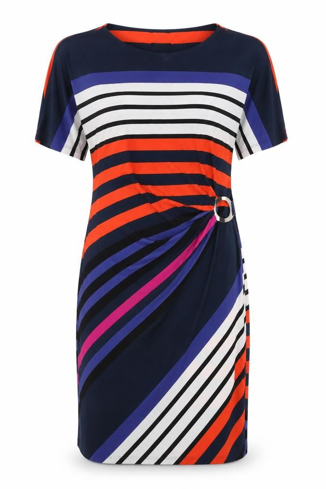 Episode Women's Multicoloured Striped Shift Dress M